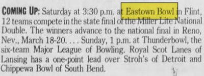 Eastown Bowl - Feb 1988 Article (newer photo)